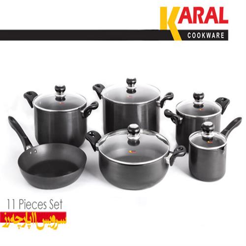 سرویس قابلمه 11 پارچه رز کارل